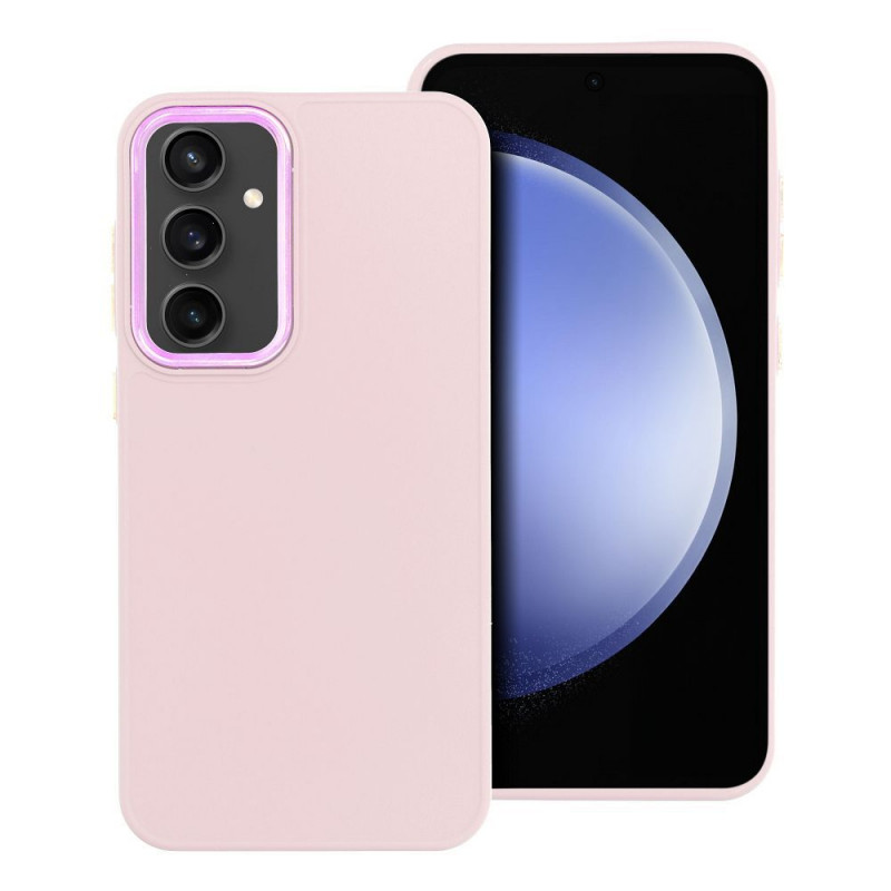 Samsung Galaxy S23 FE Coque FRAME Élégant  Rose poudré