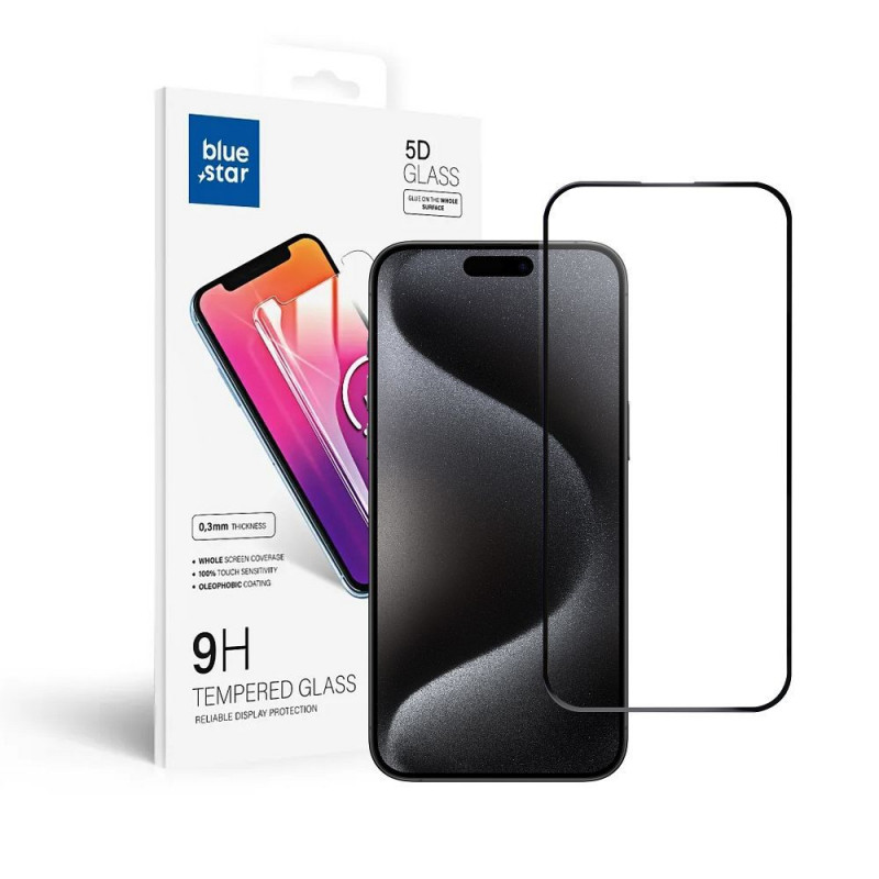Apple iPhone 15 Pro Max Verre trempé Blue Star 9H Transparent