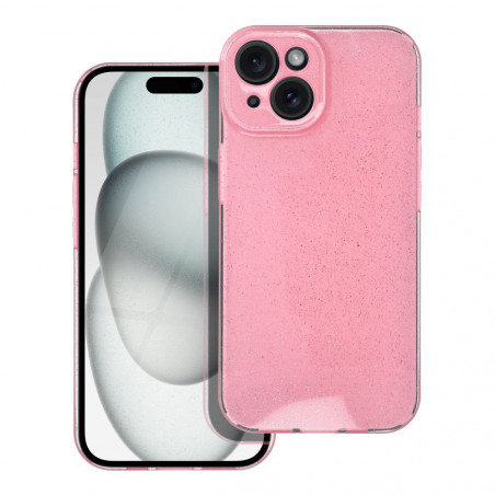 Apple iPhone 15 Coque CLEAR 2mm BLINK Rose