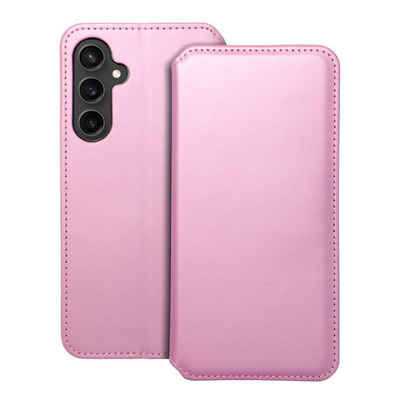 Samsung Galaxy S23 FE Portefeuilles Dual Pocket book Rose clair