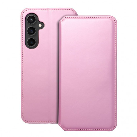 Samsung Galaxy S23 FE Portefeuilles Dual Pocket book Rose clair