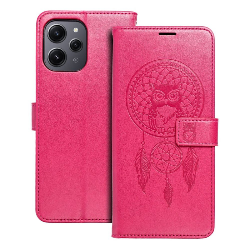 XIAOMI Redmi 12 Portefeuilles MEZZO Book Capteurs de rêve  Magenta