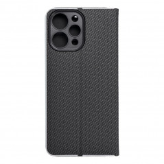 XIAOMI Redmi 12 Portefeuilles LUNA Book Carbon Fibre de carbone, Élégant  Noir