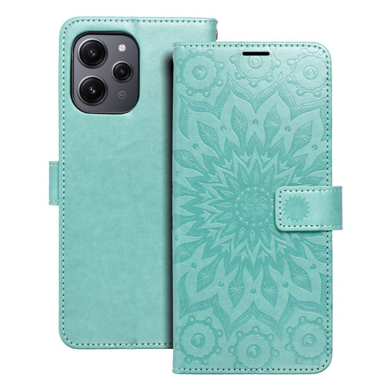 XIAOMI Redmi 12 Portefeuilles MEZZO Book Mandala  Vert