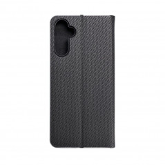 Samsung Galaxy A14 5G Portefeuilles LUNA Book Carbon Fibre de carbone, Élégant  Noir
