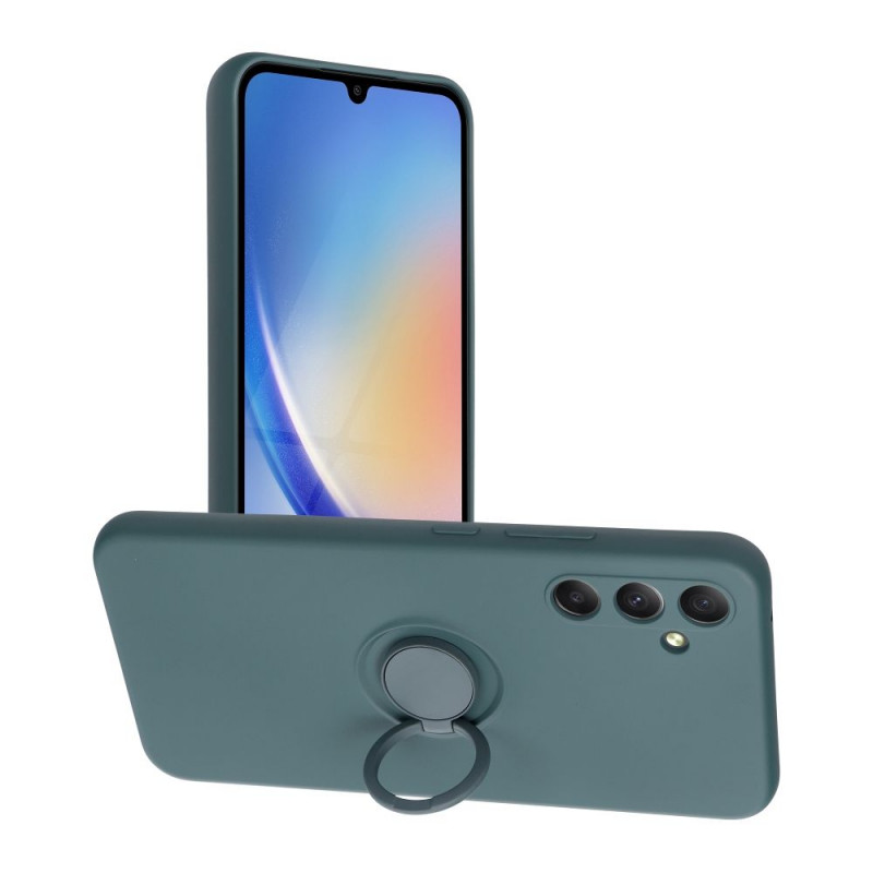 Samsung Galaxy A34 Coque Silicone ring Vert