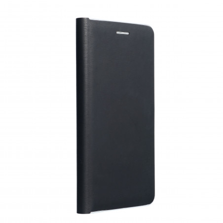Samsung Galaxy A34 Portefeuilles LUNA Book Carbon Fibre de carbone, Élégant  Noir