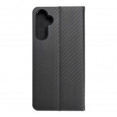 Samsung Galaxy A34 Portefeuilles LUNA Book Carbon Fibre de carbone, Élégant  Noir