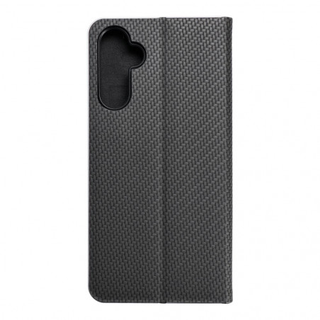 Samsung Galaxy A34 Portefeuilles LUNA Book Carbon Fibre de carbone, Élégant  Noir