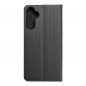 Samsung Galaxy A34 Portefeuilles LUNA Book Carbon Fibre de carbone, Élégant  Noir