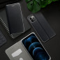 Samsung Galaxy A34 Portefeuilles LUNA Book Carbon Fibre de carbone, Élégant  Noir