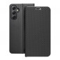 Samsung Galaxy A34 Portefeuilles LUNA Book Carbon Fibre de carbone, Élégant  Noir