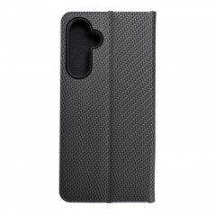 Samsung Galaxy A54 Portefeuilles LUNA Book Carbon Fibre de carbone, Élégant  Noir