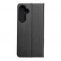 Samsung Galaxy A54 Portefeuilles LUNA Book Carbon Fibre de carbone, Élégant  Noir