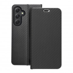 Samsung Galaxy A54 Portefeuilles LUNA Book Carbon Fibre de carbone, Élégant  Noir