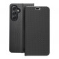 Samsung Galaxy A54 Portefeuilles LUNA Book Carbon Fibre de carbone, Élégant  Noir