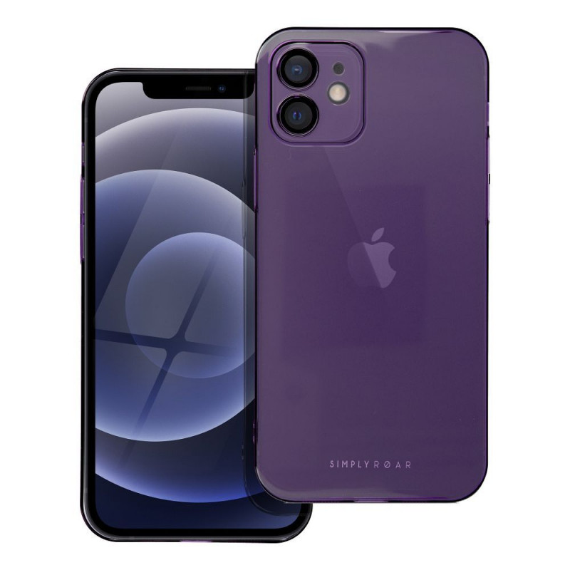 Apple iPhone 12 Coque Roar Pure Simple Fit Violet (Purple) Apple iPhone 12 Coque Roar Pure Simple Fit Violet (Purple)