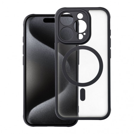 Apple iPhone 15 Pro Coque Matte Mag Cove MagSAFE  Noir
