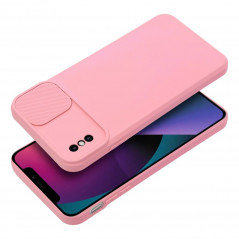 Apple iPhone XS Coque Slide Rose clair