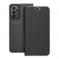 Samsung Galaxy A23 5G Portefeuilles LUNA Book Carbon Fibre de carbone, Élégant  Noir