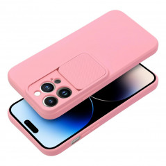 Apple iPhone 15 Pro Coque Slide Rose clair