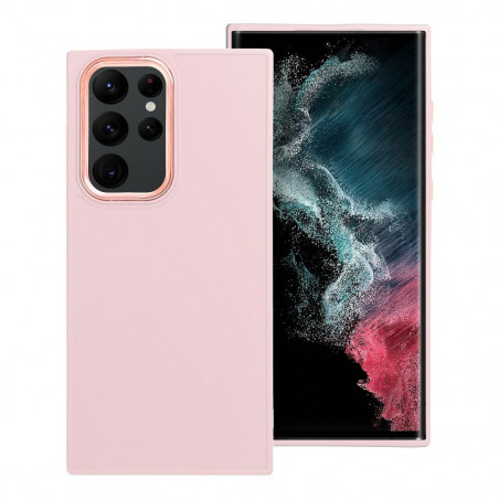 Samsung Galaxy S22 Ultra Coque FRAME Élégant  Rose poudré
