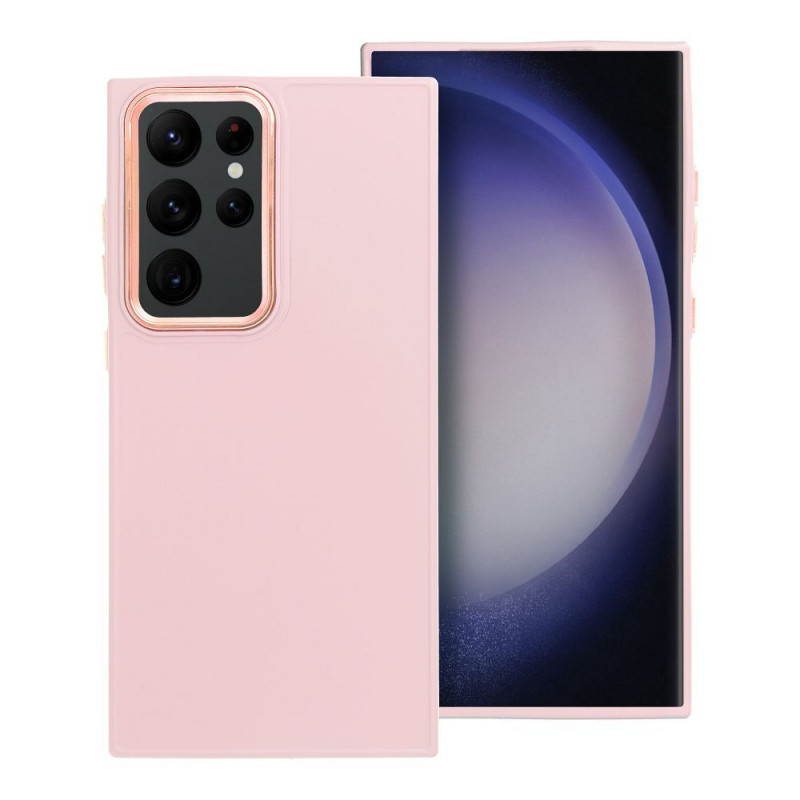 Samsung Galaxy S23 Ultra 5G Coque FRAME Élégant  Rose poudré