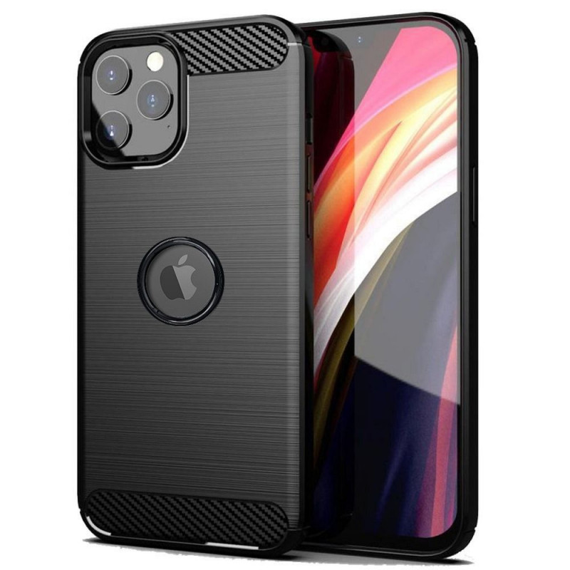 Apple iPhone 12 Pro Max Coque Carbon Élégant  Noir