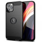 Apple iPhone 12 Pro Max Coque Carbon Élégant  Noir