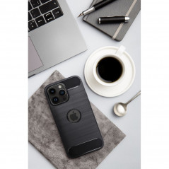 Apple iPhone 12 Pro Max Coque Carbon Élégant  Noir