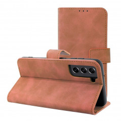 Samsung Galaxy S21 FE 5G Portefeuilles TENDER Book Brun