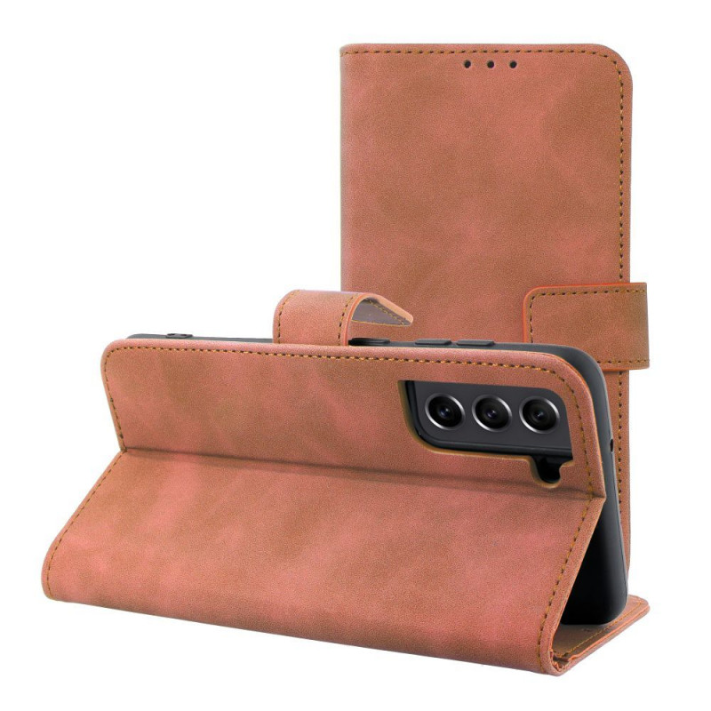 Samsung Galaxy S21 FE 5G Portefeuilles TENDER Book Brun