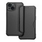 Apple iPhone 15 Portefeuilles Razor Book Fibre de carbone, Modèle de carbone  Noir