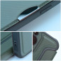 Apple iPhone 15 Plus Portefeuilles Razor Book Fibre de carbone, Modèle de carbone Vert foncé Apple iPhone 15 Plus Portefeuilles Razor Book Fibre de carbone, Modèle de carbone Vert foncé