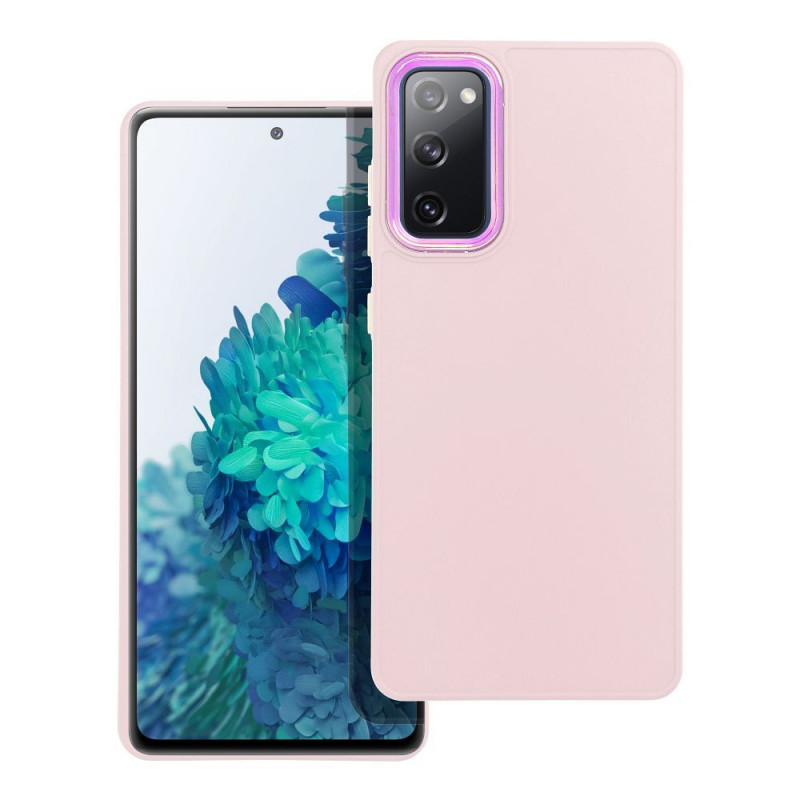 Samsung Galaxy S20 FE 5G 2022 Coque FRAME Élégant  Rose poudré