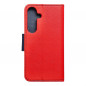 Samsung Galaxy S24 Portefeuilles Fancy Book Rouge / Marine