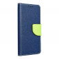 Samsung Galaxy S24 PLUS Portefeuilles Fancy Book Marine / Citron vert