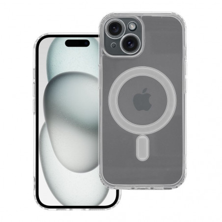 Apple iPhone 15 Coque Clear Mag Cover MagSAFE  Transparent
