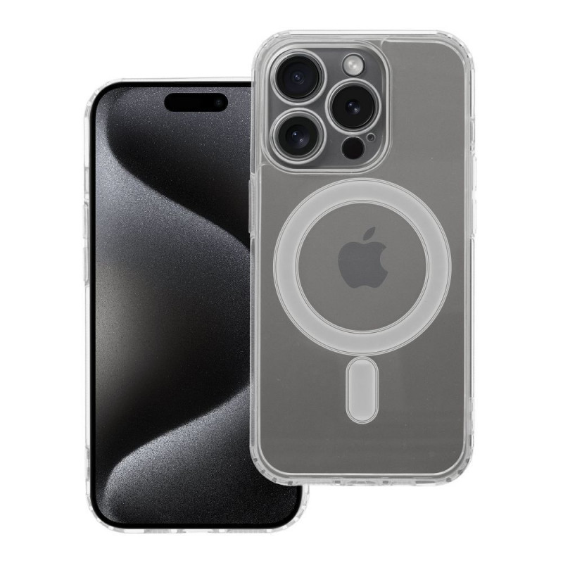 Apple iPhone 15 Pro Coque Clear Mag Cover MagSAFE  Transparent