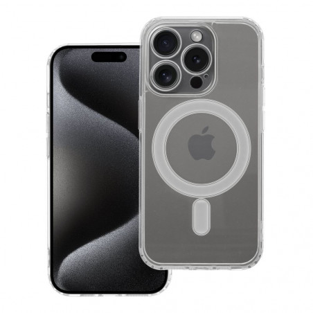 Apple iPhone 15 Pro Coque Clear Mag Cover MagSAFE  Transparent