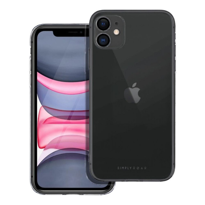 Apple iPhone 11 Coque Roar Pure Simple Fit  Transparent