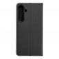 Samsung Galaxy S24 PLUS Portefeuilles LUNA Book Carbon Fibre de carbone, Élégant  Noir