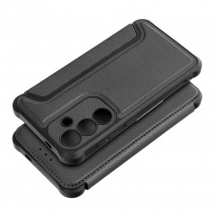 Samsung Galaxy S24 Portefeuilles Razor Book Fibre de carbone, Modèle de carbone  Noir