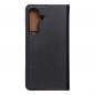 Samsung Galaxy S24 Portefeuilles Leather case SMART PRO Élégant  Noir