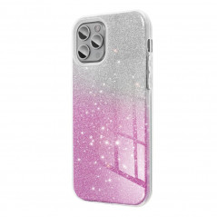 Samsung Galaxy S24 PLUS Coque Shining Transparent et rose