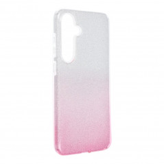 Samsung Galaxy S24 PLUS Coque Shining Transparent et rose