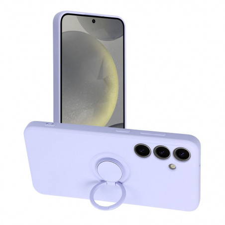 Samsung Galaxy S24 Coque Silicone ring Violet (Violet)