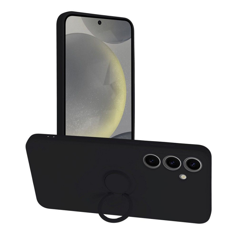 Samsung Galaxy S24 PLUS Coque Silicone ring Noir