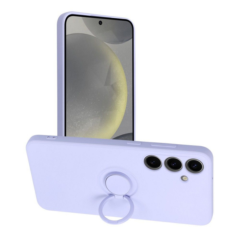 Samsung Galaxy S24 PLUS Coque Silicone ring Violet (Violet)