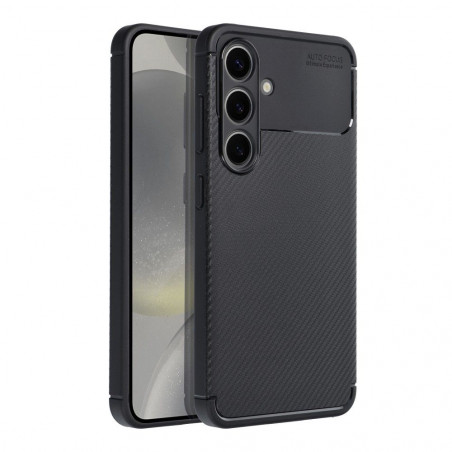 Samsung Galaxy S24 Coque Carbon premium Élégant  Noir